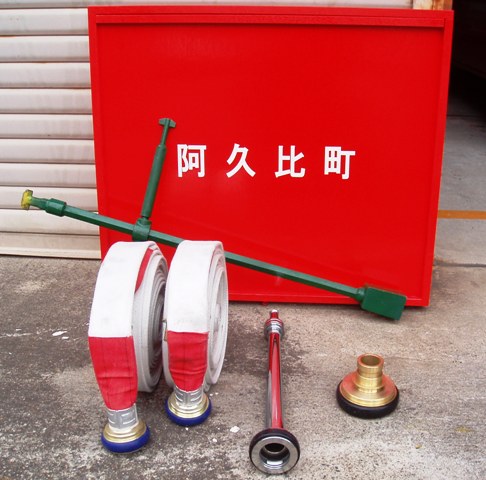 消火栓ボックス内の消防備品