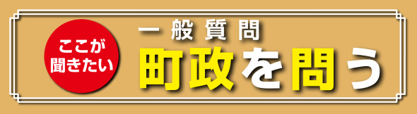 一般質問Q&A 町政を問う