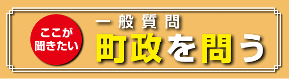 一般質問Q&A 町政を問う