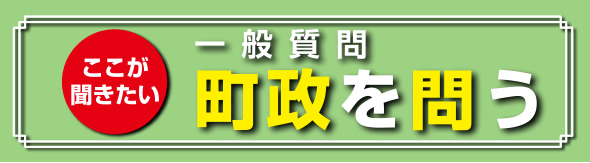 一般質問Q&A 町政を問う