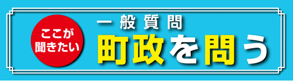 一般質問Q&A 町政を問う