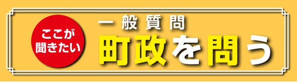 一般質問Q&A 町政を問う