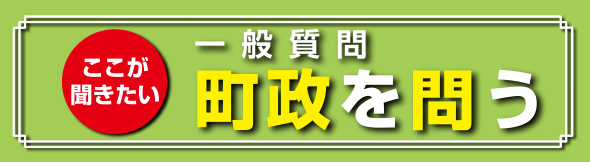 一般質問Q&A 町政を問う