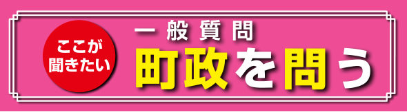 一般質問Q&A 町政を問う