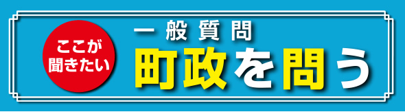 一般質問Q&A 町政を問う