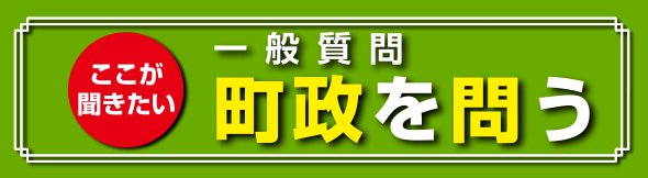 一般質問Q&A 町政を問う