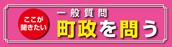 一般質問Q&A 町政を問う