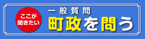 一般質問Q&A 町政を問う