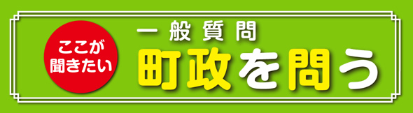一般質問Q&A 町政を問う