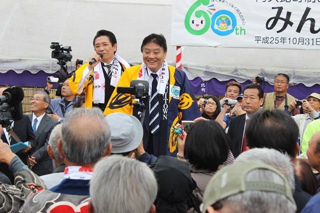 河村たかし名古屋市長は山車まつりに駆けつけてくれました。