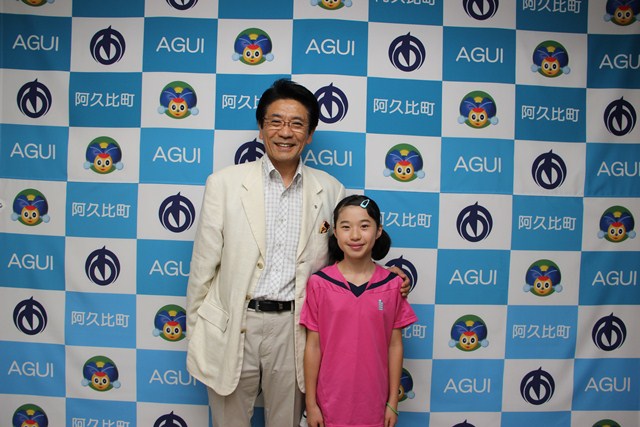 第31回若葉カップ全国小学生バドミントン記念大会に出場する石田萌さん(草木小学校5年)