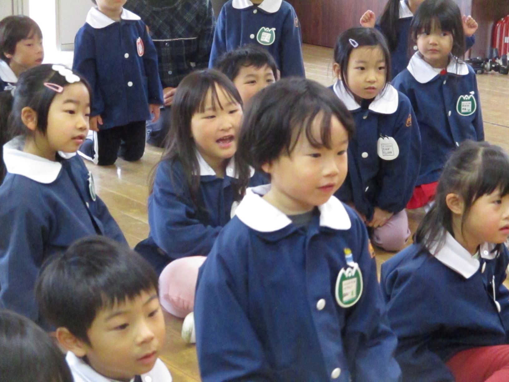 喜ぶ子どもたち