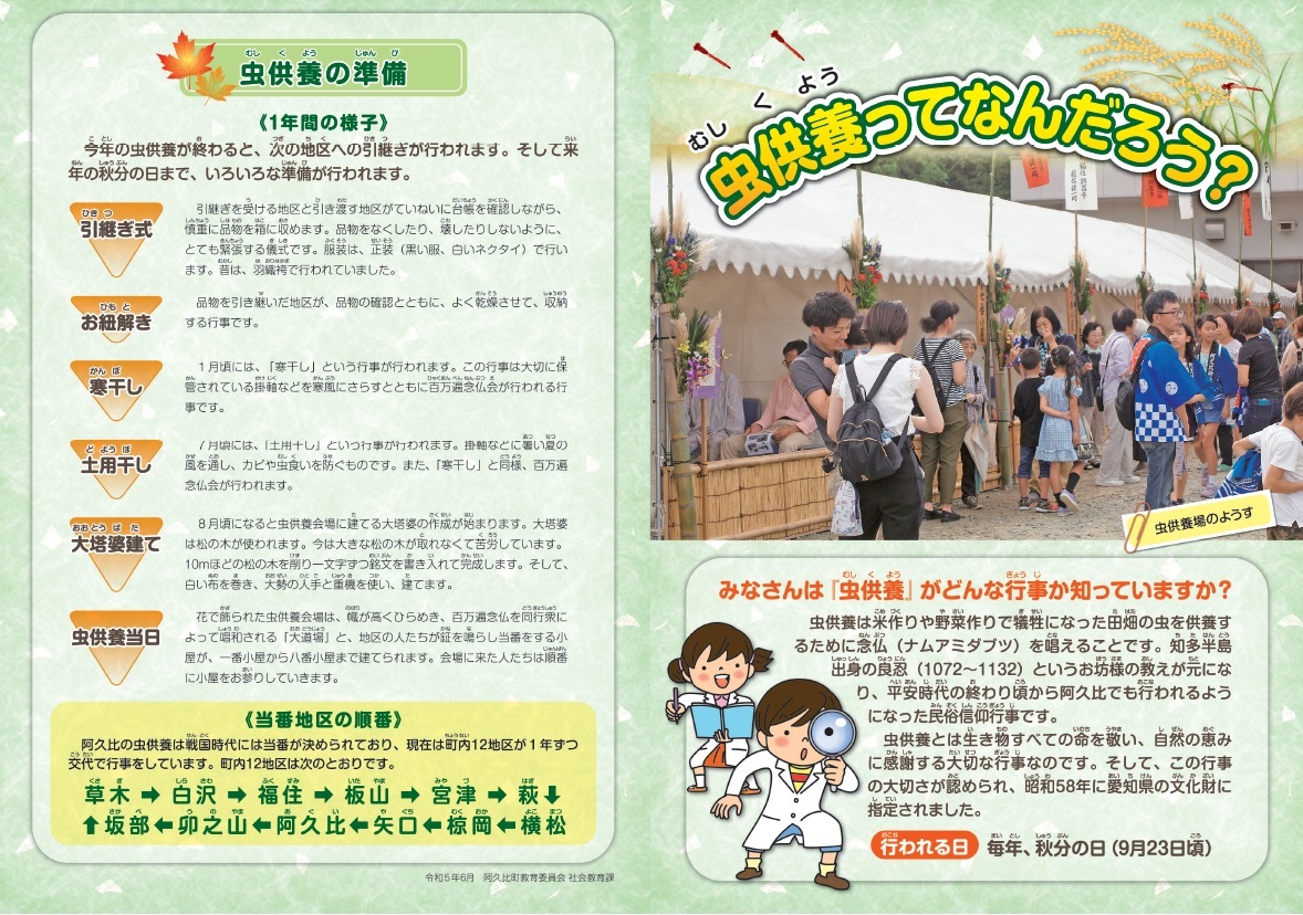 小学生向けリーフレット