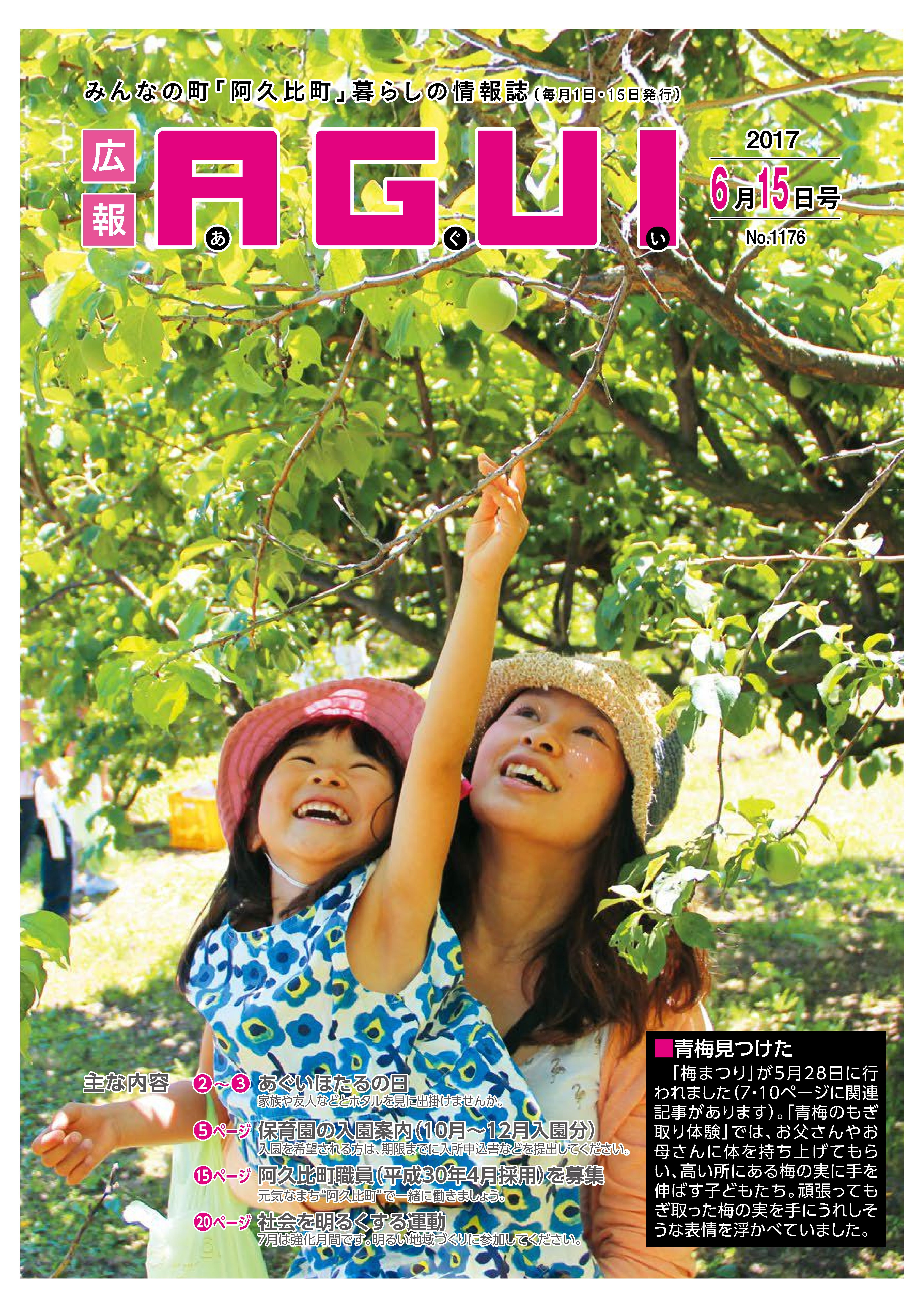 広報あぐい6月15日号