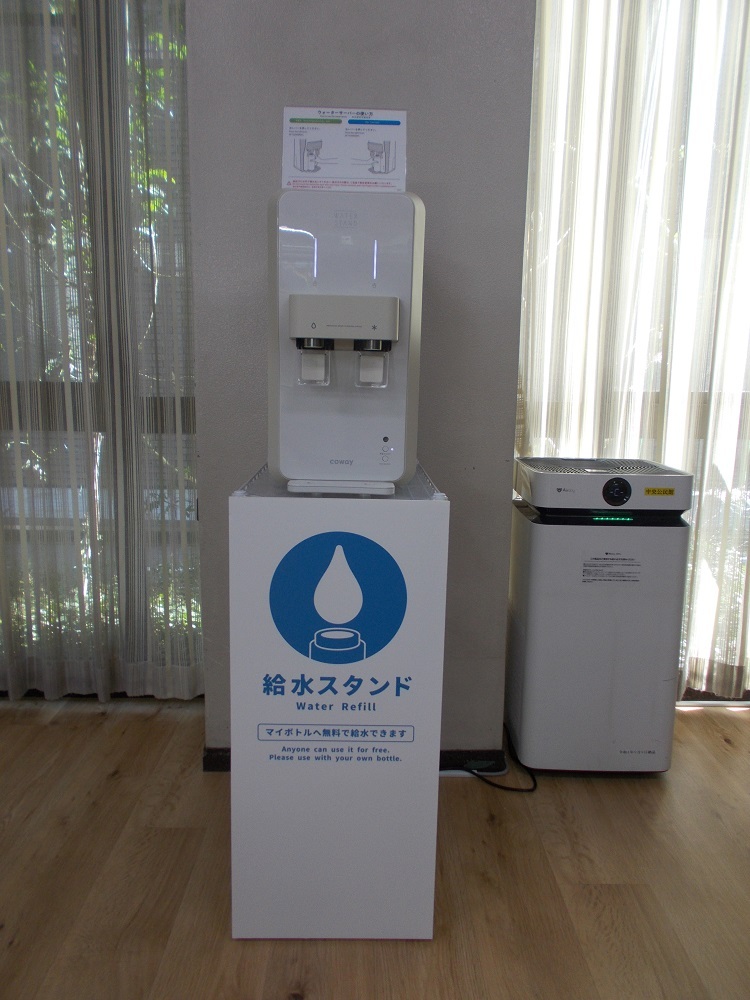 中央公民館本館（あつまルーム内）設置の様子